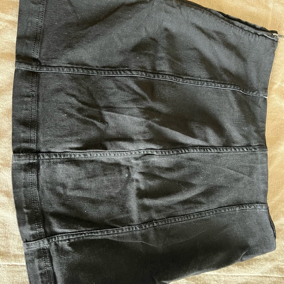 Black Free People Modern Femme Denim Mini Size 12 - Picture 2 of 3